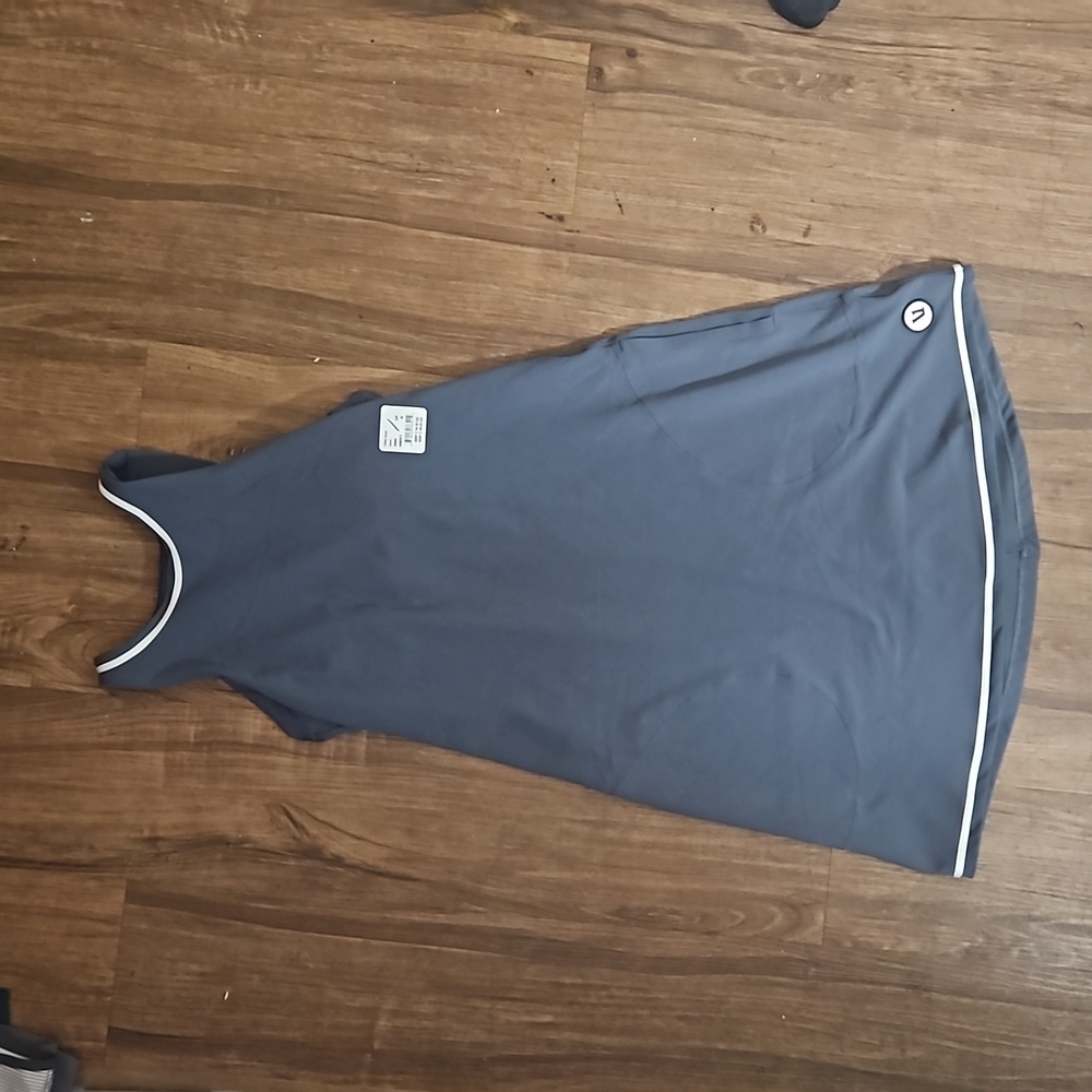 Vuori Slate Blue Athletic Mini Skirt Dress